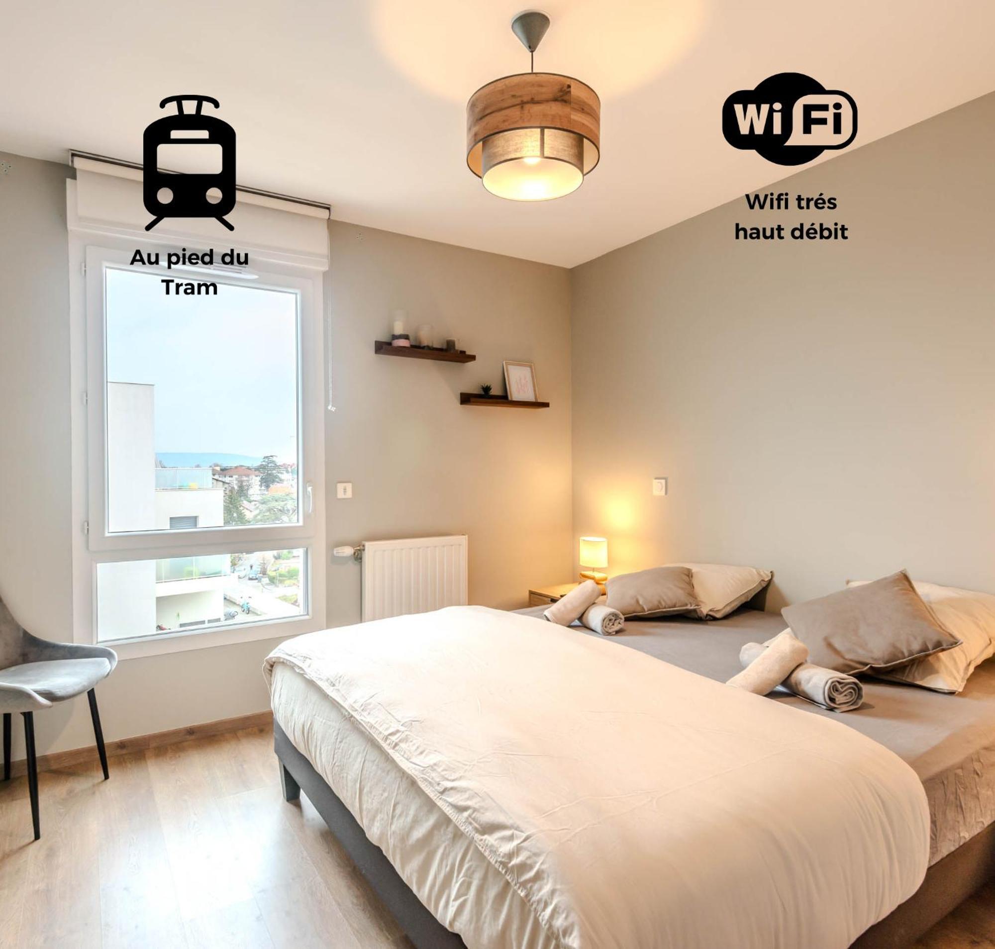Appart T3 Moderne Ambilly Apartment Exterior foto