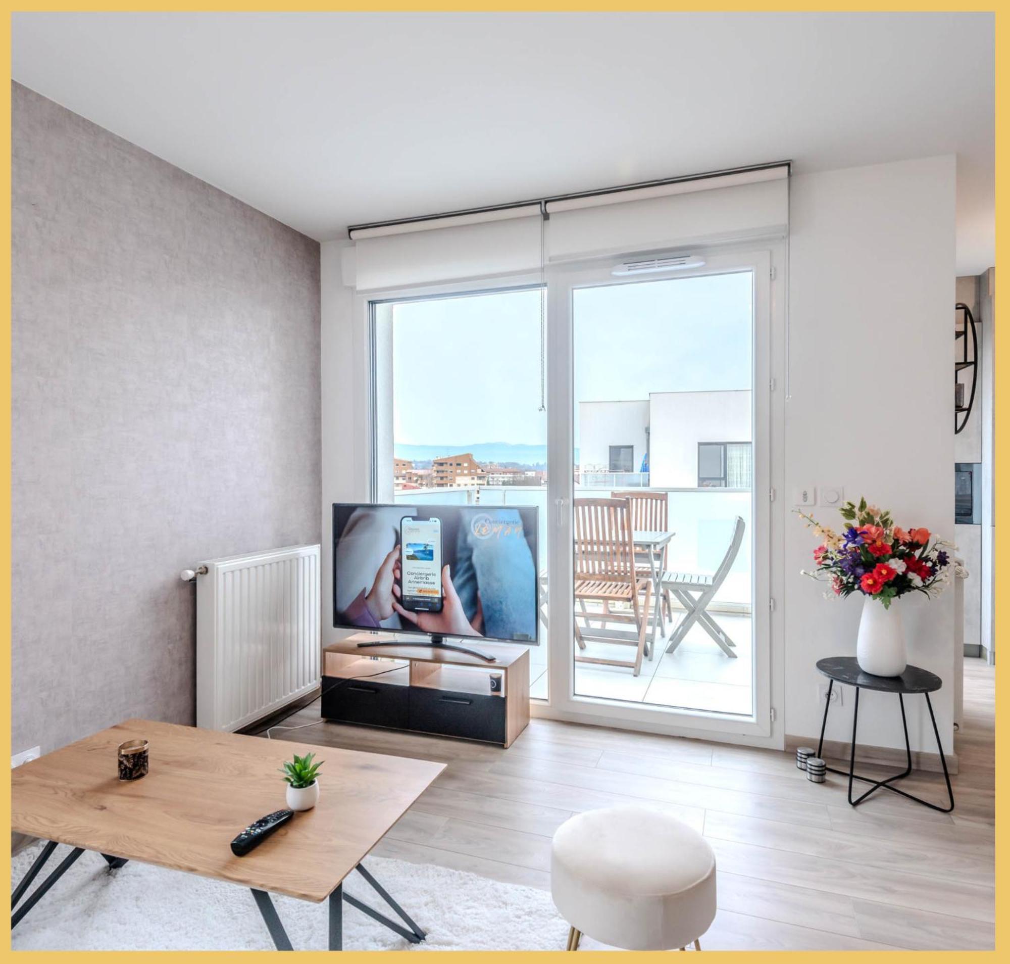 Appart T3 Moderne Ambilly Apartment Exterior foto