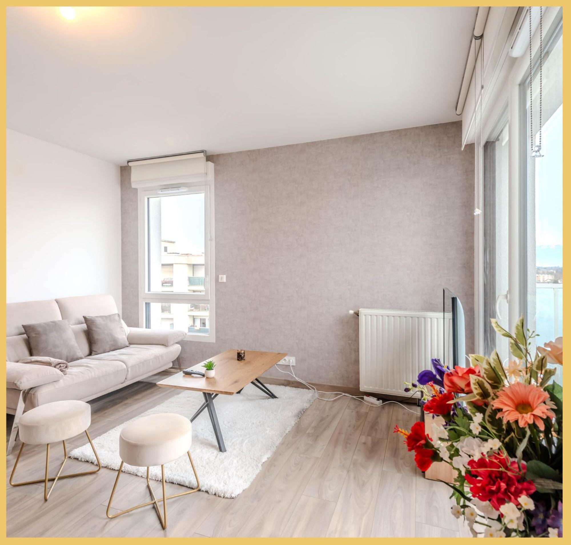 Appart T3 Moderne Ambilly Apartment Exterior foto